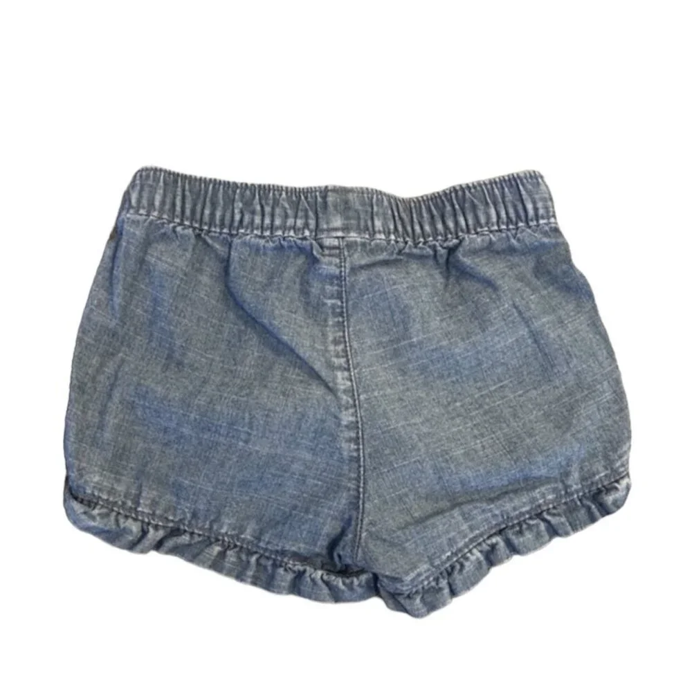 Old Navy 6-12m Chambray Ruffle Shorts